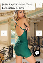 Load image into Gallery viewer, Jessica Angel JA DS111 Cross-Back Satin Mini Dress
