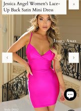 Load image into Gallery viewer, Jessica Angel JA DS112 Lace-Up Back Satin Mini Dress
