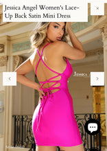 Load image into Gallery viewer, Jessica Angel JA DS112 Lace-Up Back Satin Mini Dress
